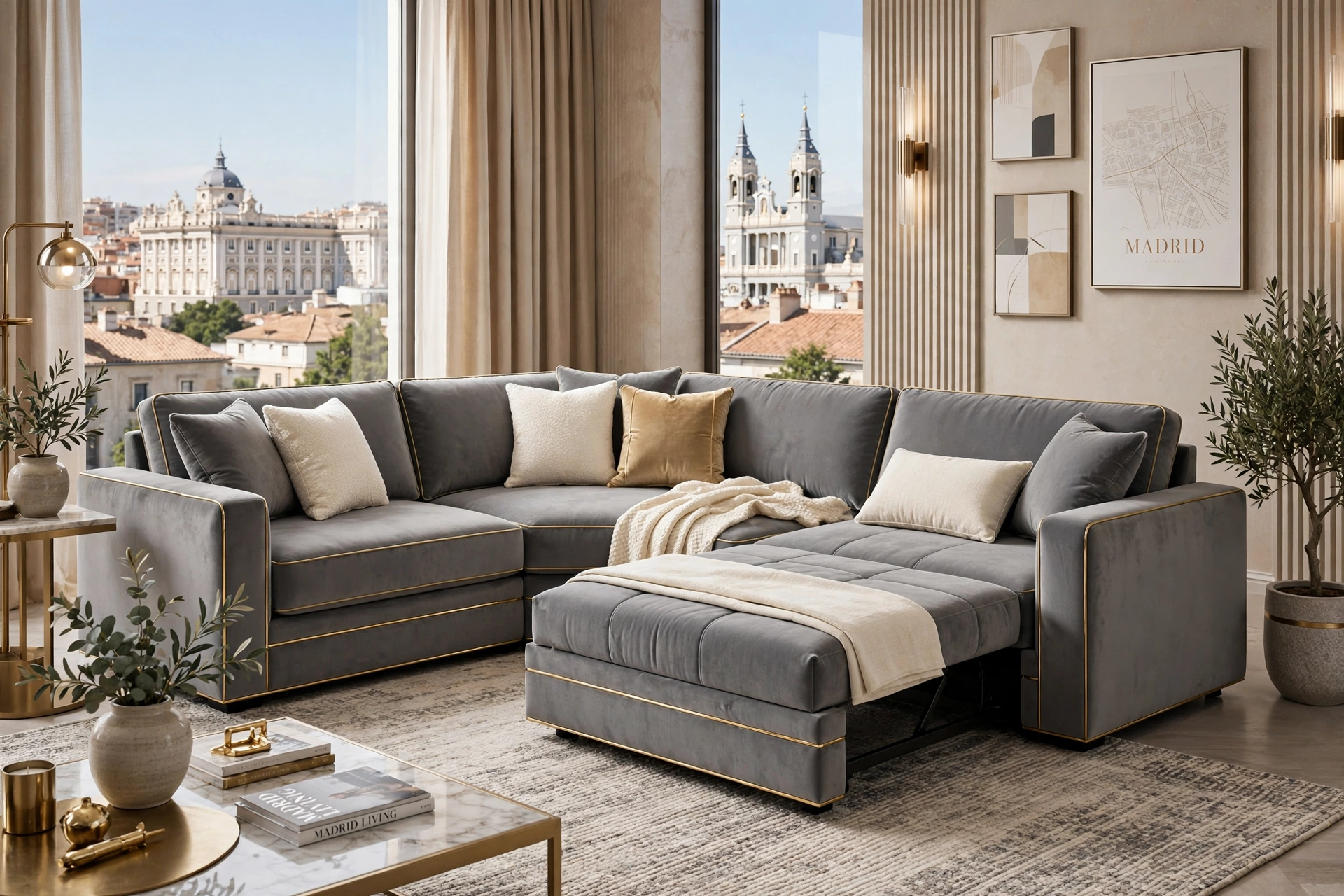 Madrid Gold Trim Corner